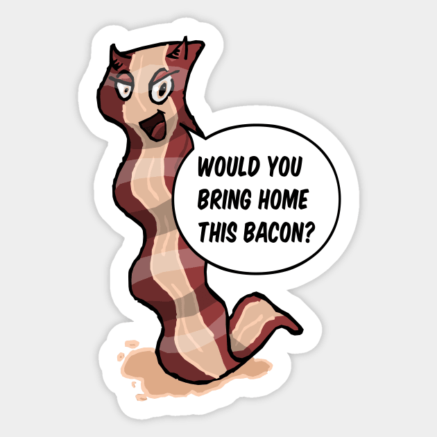 Demon Bacon Sticker by TGprophetdesigns